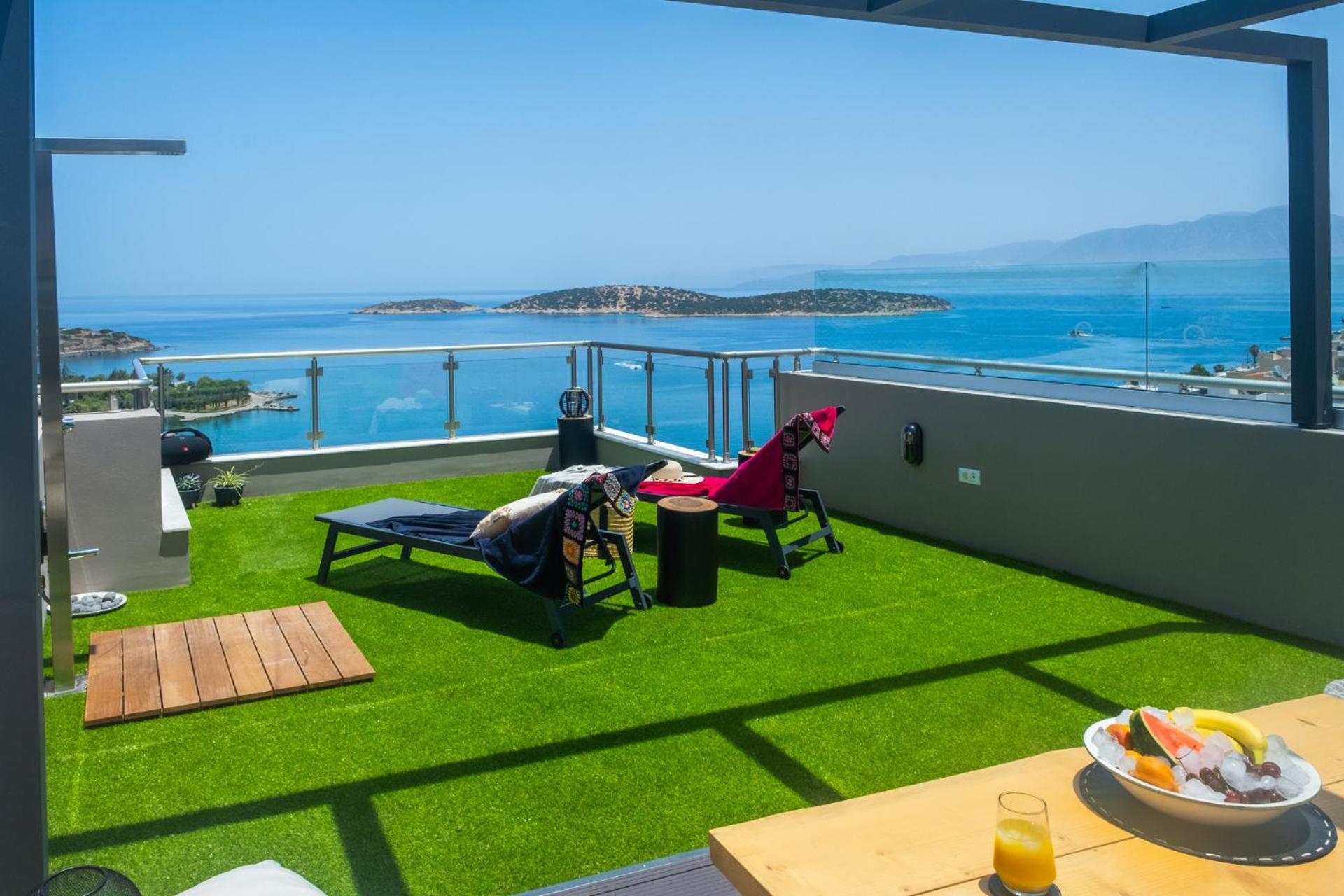 Apartament Thea Panoramic Sea View Ajos Nikolaos Zewnętrze zdjęcie